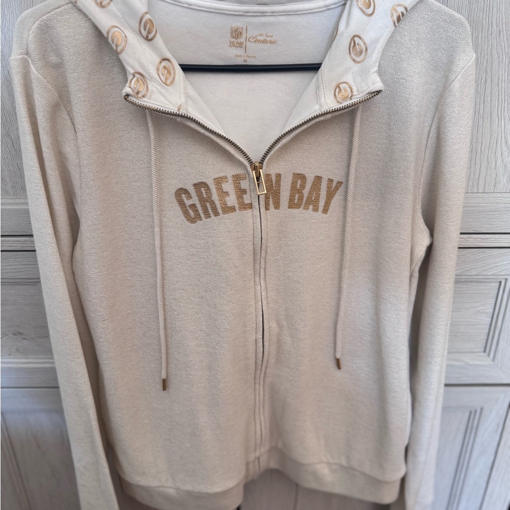 All-Sport Couture Womens Official NFL Gear - Packers zip up